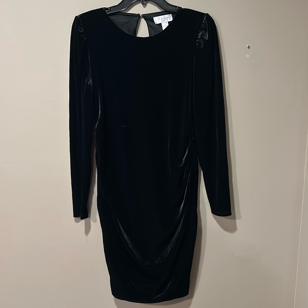 Motherhood Maternity Velvet Dress